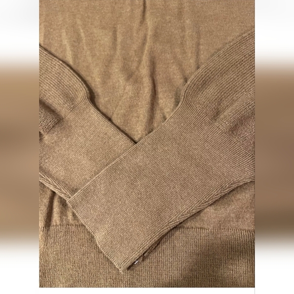 Banana Republic Women's Cropped Sweater Ribbed Chocolate Brown Square Neck EUC - Picture 2 of 7